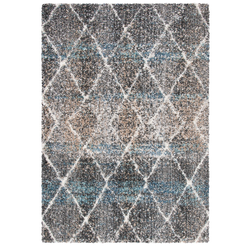Maestro Shag Performance Geometric Rug, Rectangle 8' x 10'