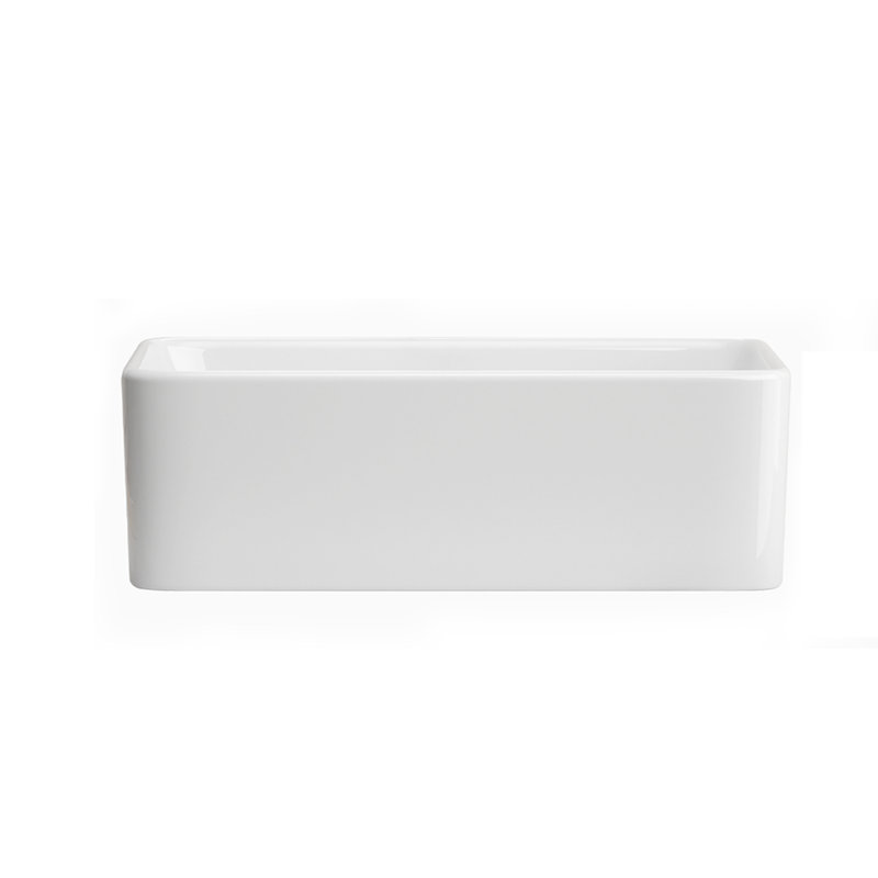 15,75 po Lavabo de salle de bain vasque rectangulaire en céramique Art