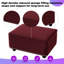 Repose-pieds en velours UnaMara pour le salon, repose-pieds multifonctionnel et table basse-1748632893