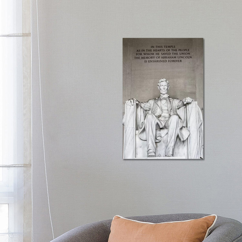 Lincoln Memorial I by Ann Hudec - Wrapped Canvas Gallery-Wrapped Canvas Giclée, 66.04 cm H x 45.72 cm W x 1.91 cm D