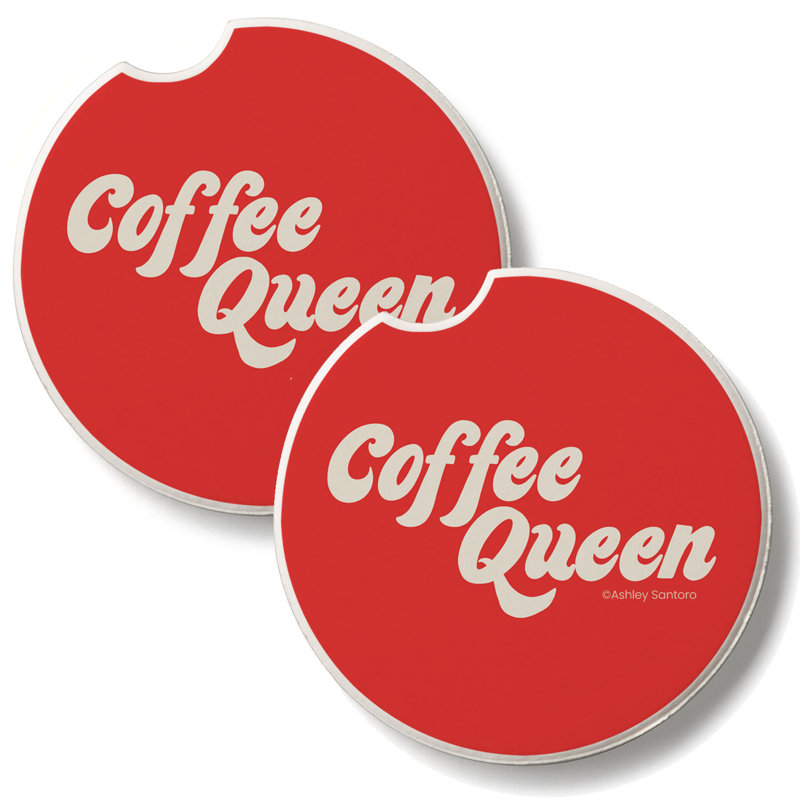Ensemble de 2 sous-verres à café en pierre