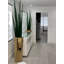 Tone Prism Planter With Artificial Snake Grass Plant-896691019