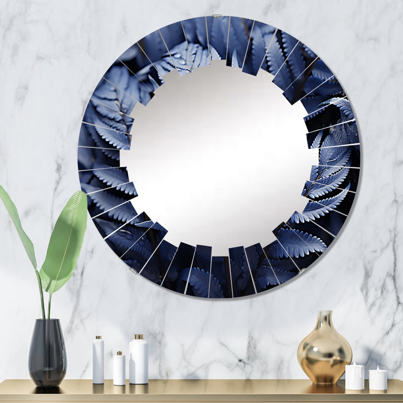 Delassite - Miroir mural moderne rond, 32 po x 32 po