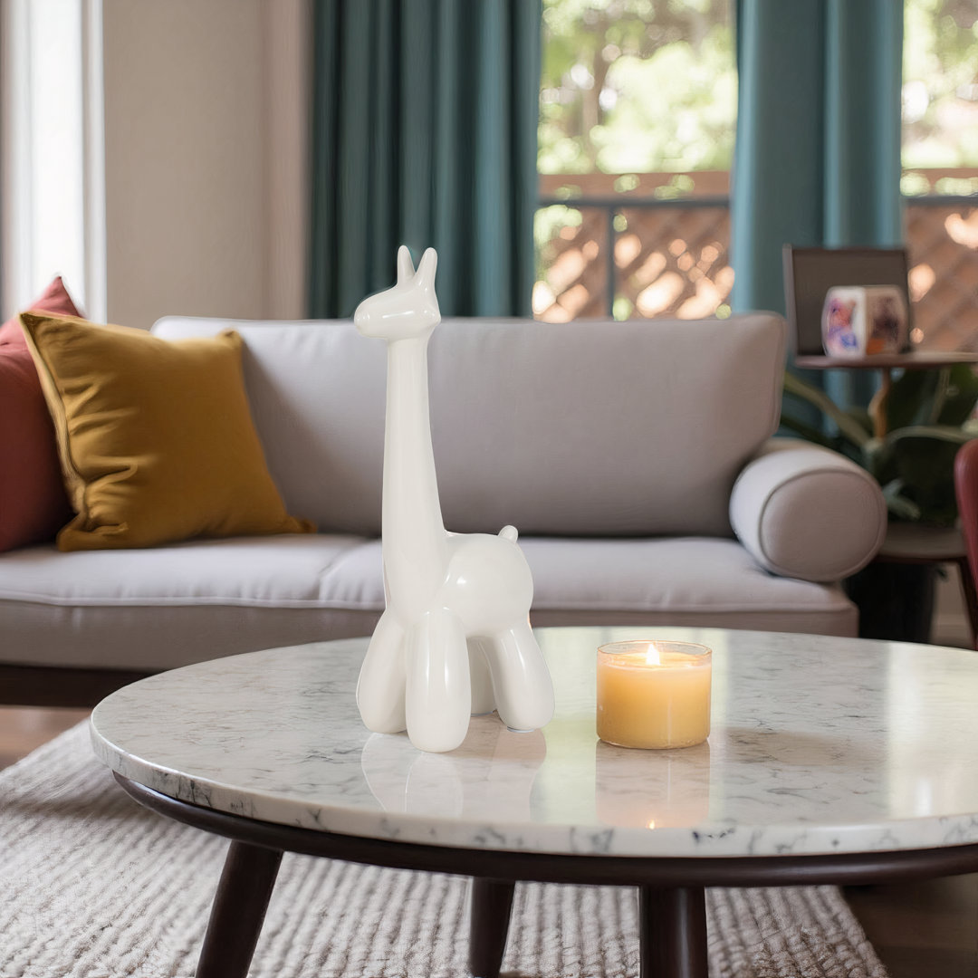 Modern Glam Stoneware Ceramic Figurine Hashtag Home 