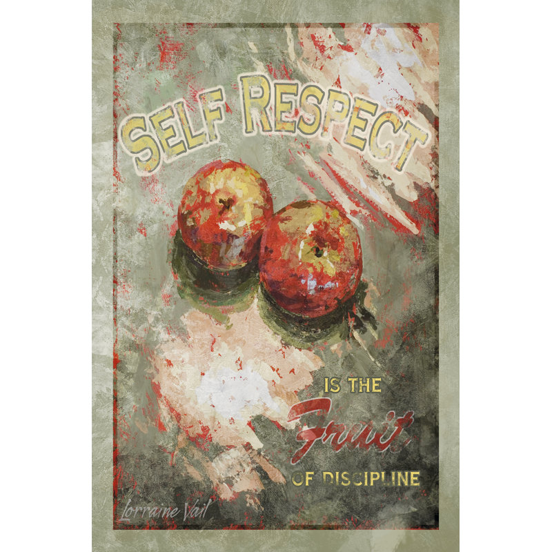 Self Respect - Wrapped Canvas Print, 46cm H x 30cm W x 3.8cm D