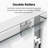 56"-60"W*58" H  Semi-Frameless Double Sliding Tub Door, Bypass Bathtub Shower-120178910