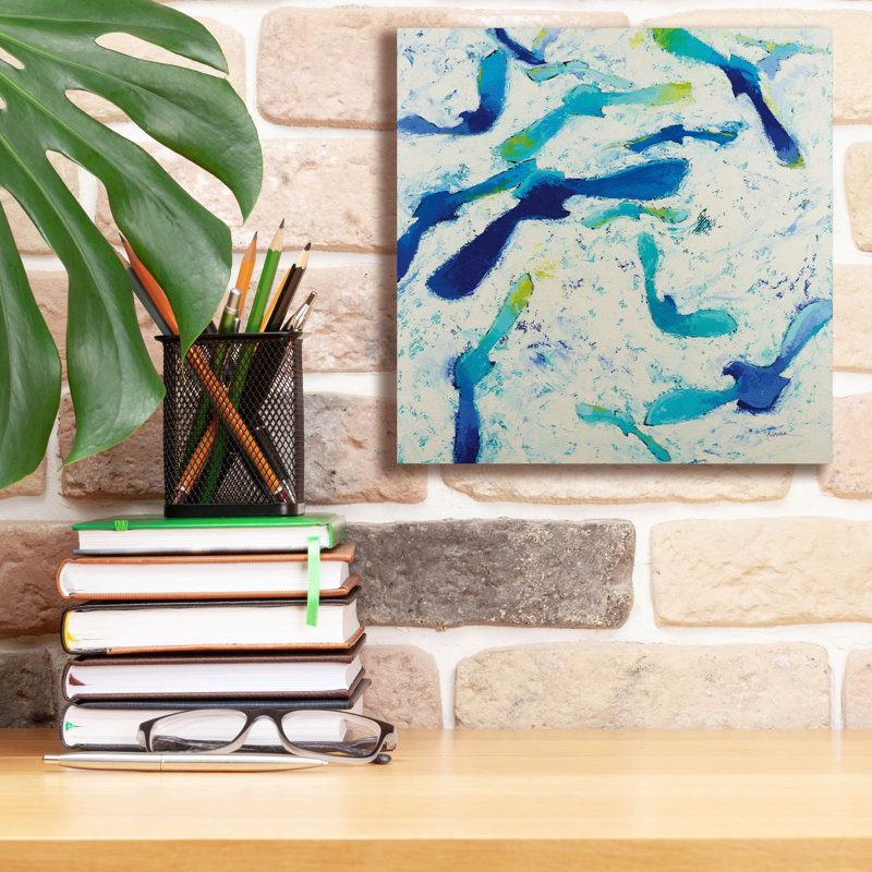 «Fly Away» par Shirley Novak, art mural sur toile, H 12 po x l 12 po x P 0,75 po