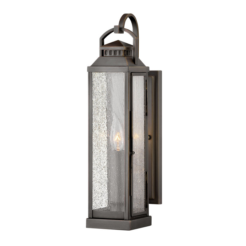 Revere Blackened Brass 1 - Bulb 17.25" H Outdoor Wall Latern
