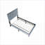Base de lit plateforme simple en lin brossé, tête de lit réglable, aucun sommier nécessaire pour la chambre d'amis