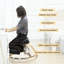 Ergonomic Kneeling Chair, Wood Kneel Stool, Black-1520273703