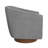 Forno Upholstered Swivel Barrel Chair With Wood Base-114074930
