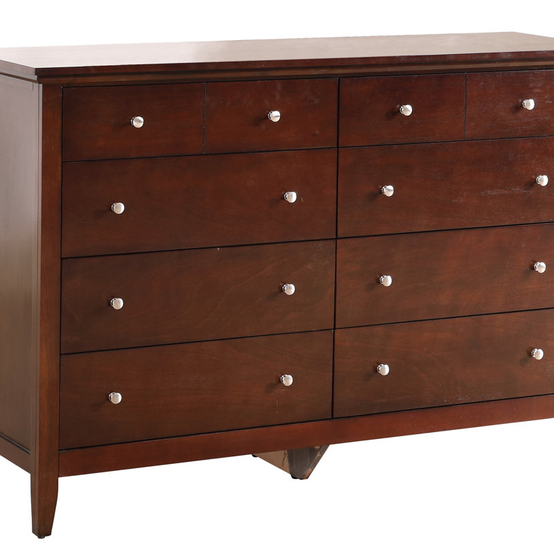 Commode Hammond G5490-D, élégante commode moderne, Cappuccino
