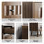 Commode 3 tiroirs, commode garde-robe moderne, armoire de rangement en bois, armoire de rangement pour commode, convenant au salon, à la chambre à coucher, au couloir (noyer)