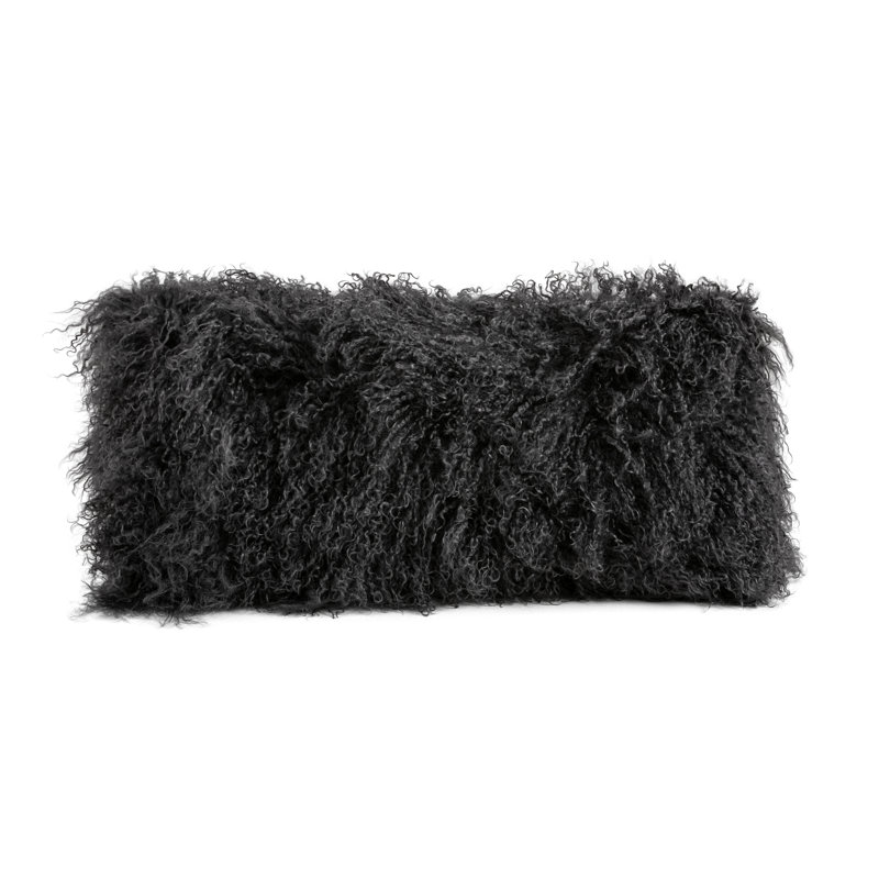Rectangular Lumbar Pillow, Gray