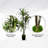 Handmade Artificial Yucca Tree with Real Wood-383456076