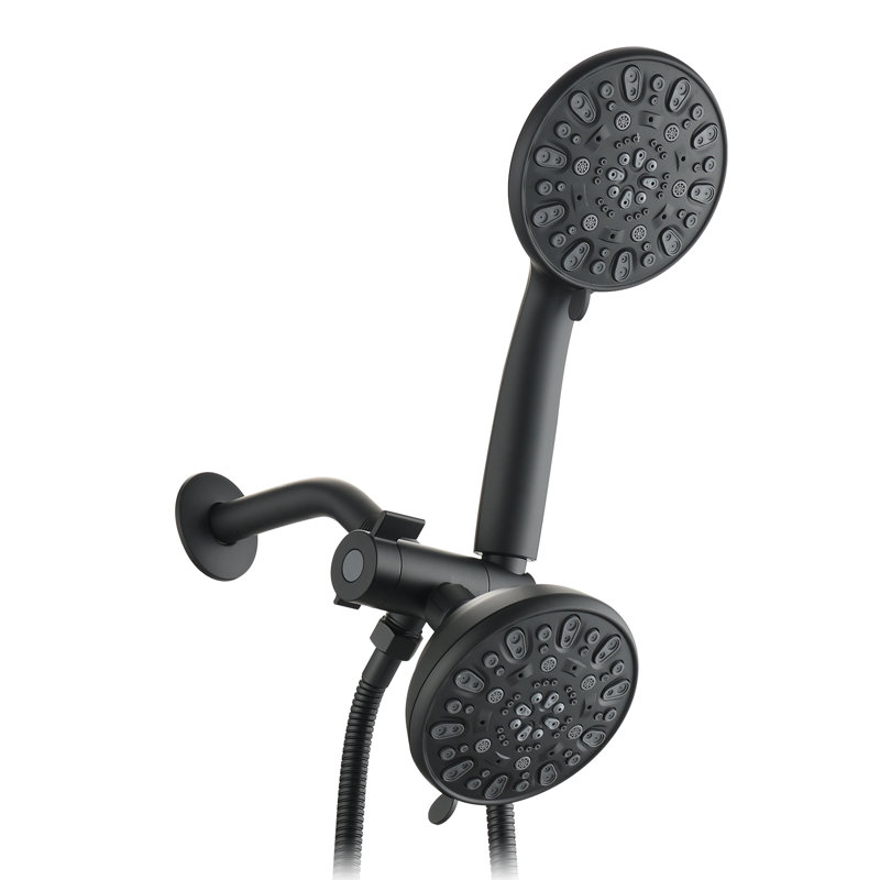 Dual Shower Head 1.8 GPM GPM, Matte Black 