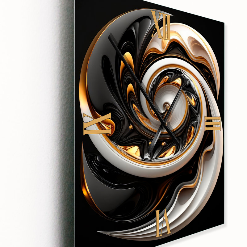 Horloge murale moderne, H 32 po x l 24 po x P 1 po