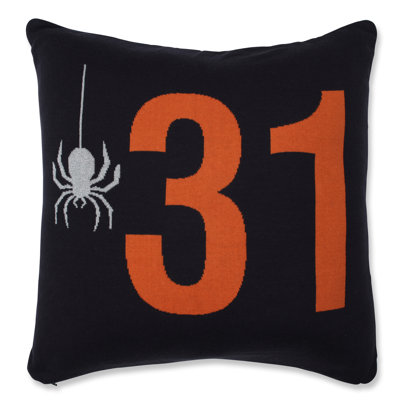  Spider 31 Cotton Throw Pillow