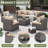 7 Piece Patio Conversation Set With Coffee Table And Cushions-1501205462