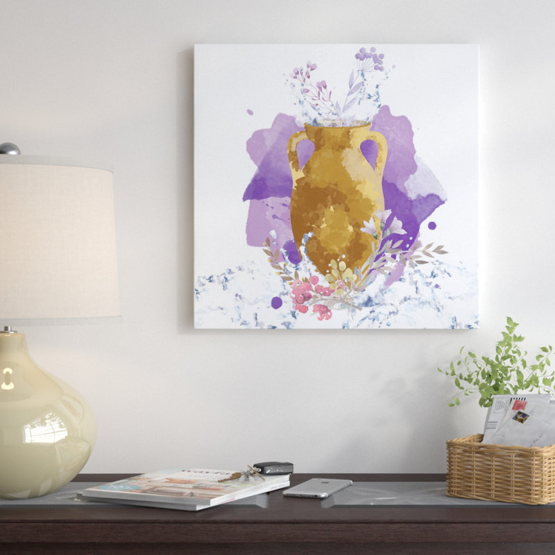 « golden reflections », reproduction d’art sur toile tendue, H 26 po x l 26 po x P 1,5 po, Toile tendue, Pas de tapis