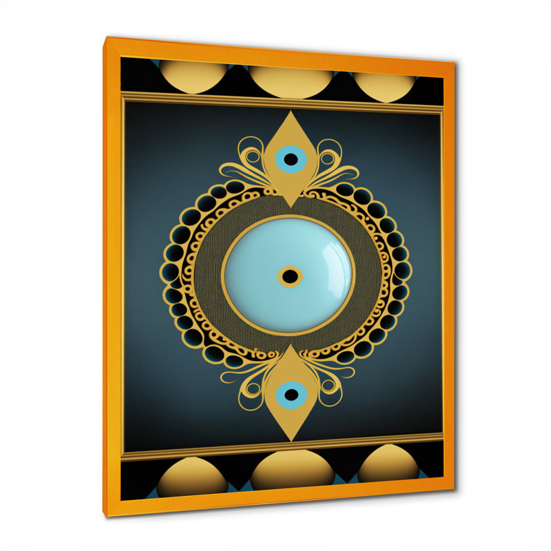 Oeil radieux du spectateur IV - reproduction sur toile, H 40 po x l 30 po x P 1,5 po, Toile avec cadre photo doré