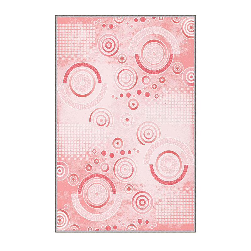 Antibacterial Woven Carpet (3D Digital Print) 4.0 x 5.9 Feet, 100% Polyester, Pile Height: 0.3 Inches | PVC Felt Dot Non-Slip Underside, Machine Washable, Perfect for Living Room & Bedroom Decor