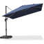 10' Square Large Cantilever Navy Umbrella with Base and 60-degree Rotation-67120625