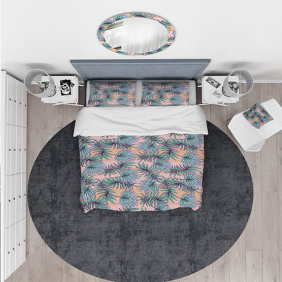 Ensemble de housse de couette tropical