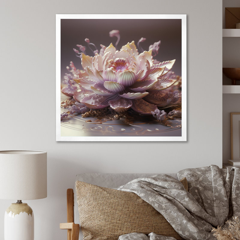 Lochlan sur toile, Cadre simple blanc, H 36 po x l 36 po x P 1,5 po