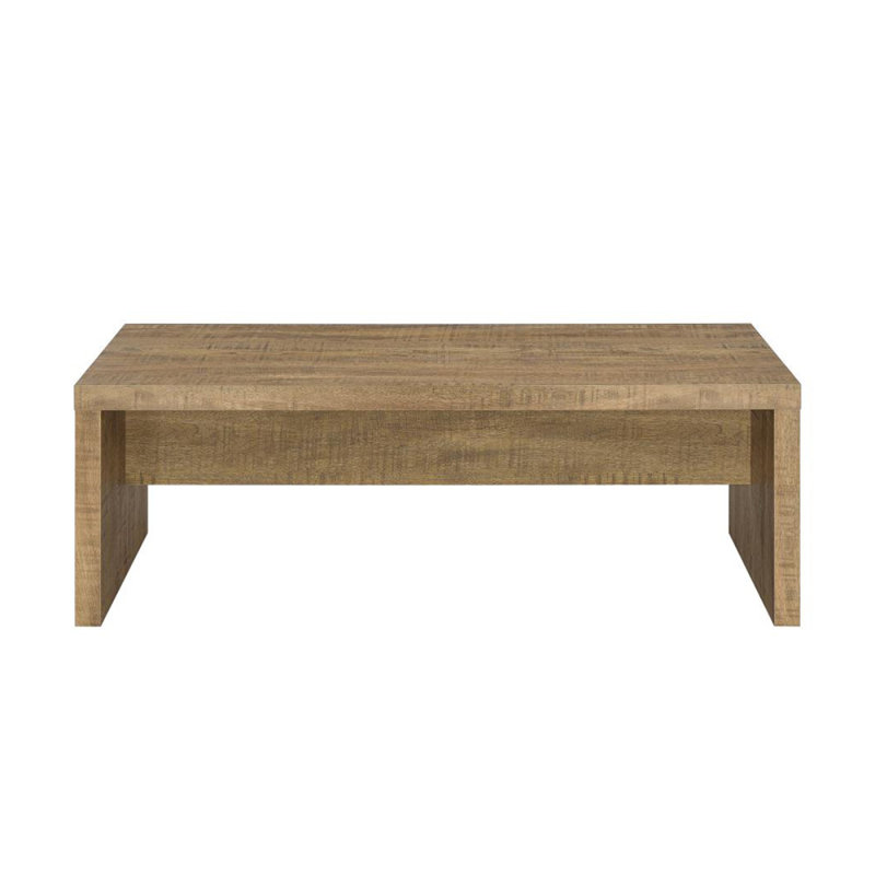 Table basse rectangulaire en bois d'ingénierie, manguier