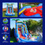 Glissade d'eau HeroKiddo 15 pi de qualité commerciale (avec piscine et souffleur)