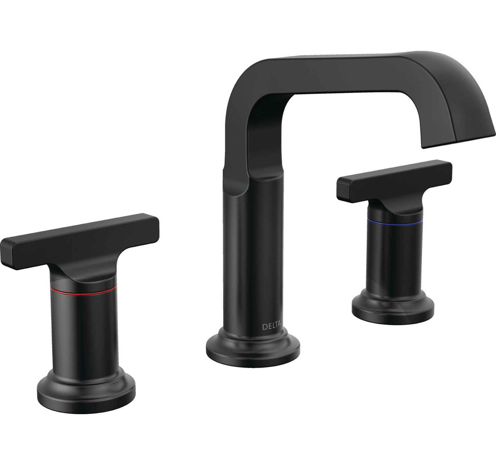 Tetra Double-Handle Widespread Bathroom Faucet, Matte Black