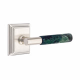 Select Round Privacy (Bed & Bath) Door Lever with Square Rosette