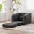 40" Foldable Single Sofa Bed With Armrest & Backrest-457251567