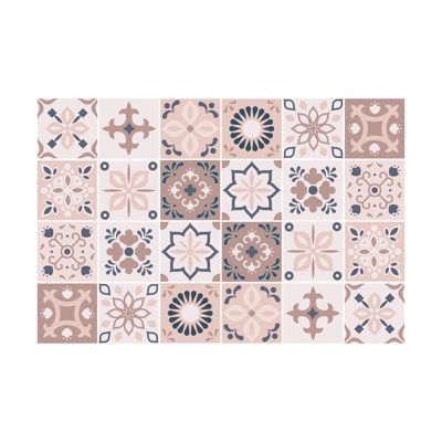 Stewie Marjorelle Moroccan Wall Tile Sticker Set - 15 cm x 15 cm