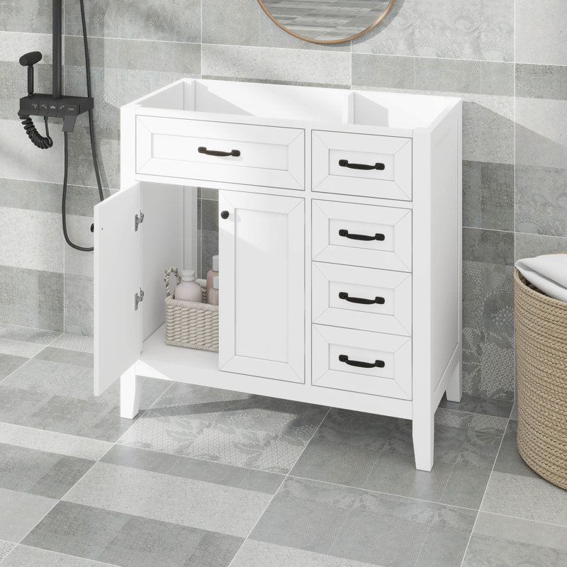 Meuble-lavabo 36 po avec tiroirs 36 po, Blanc