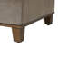 Evonne 2 - Drawer Solid Wood Nightstand in Cerused Natural Gray/Antique Bronze/Clear