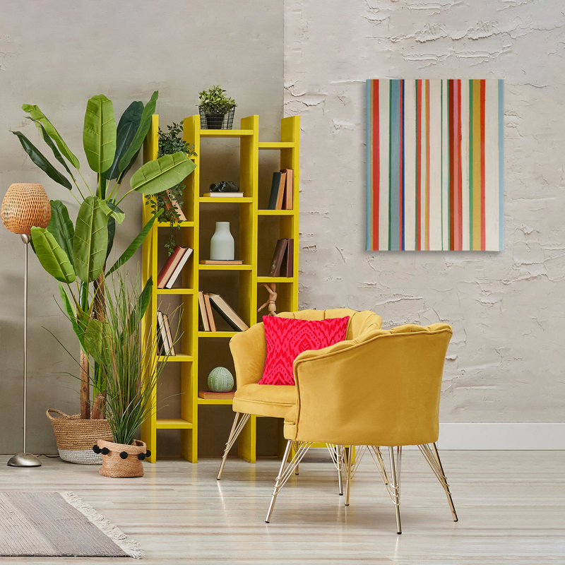 Linear Rustic Stripes Canvas Wall Art by Pippin Schupbach, 30" H x 24" W