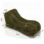 Fauteuil à billes confortable vert olive, canapé en mousse pour jouer et lire-1864807830