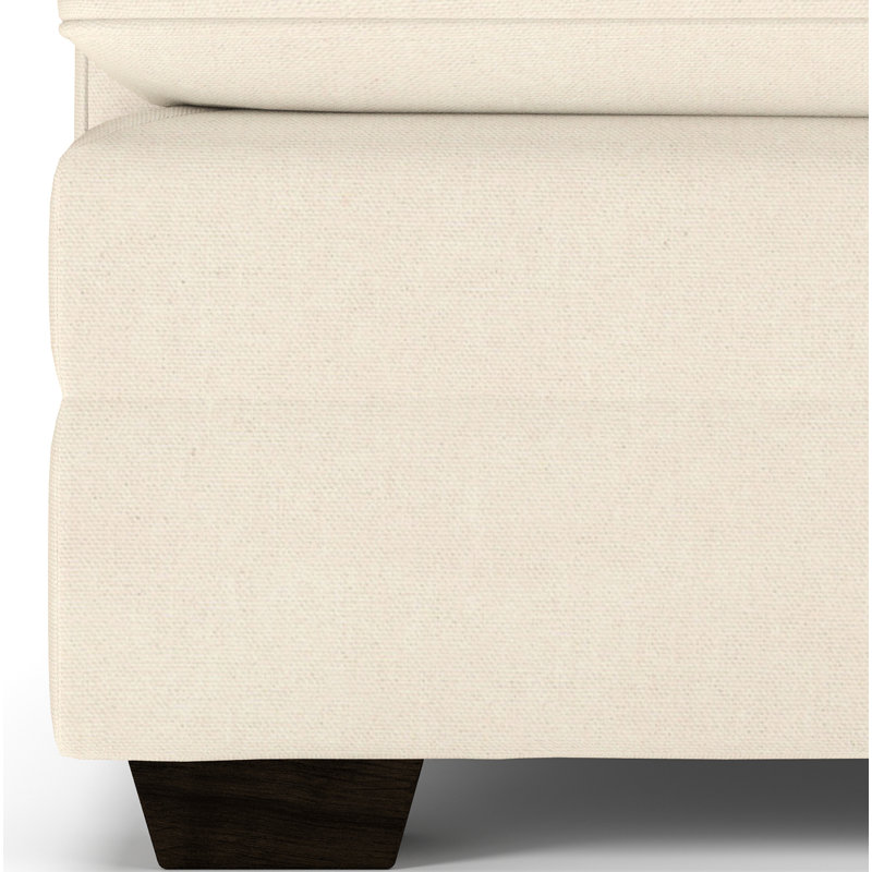 Edan 5-Piece Upholstered Sectional, Cruise Adrift, Lena Off White Performance Linen Blend