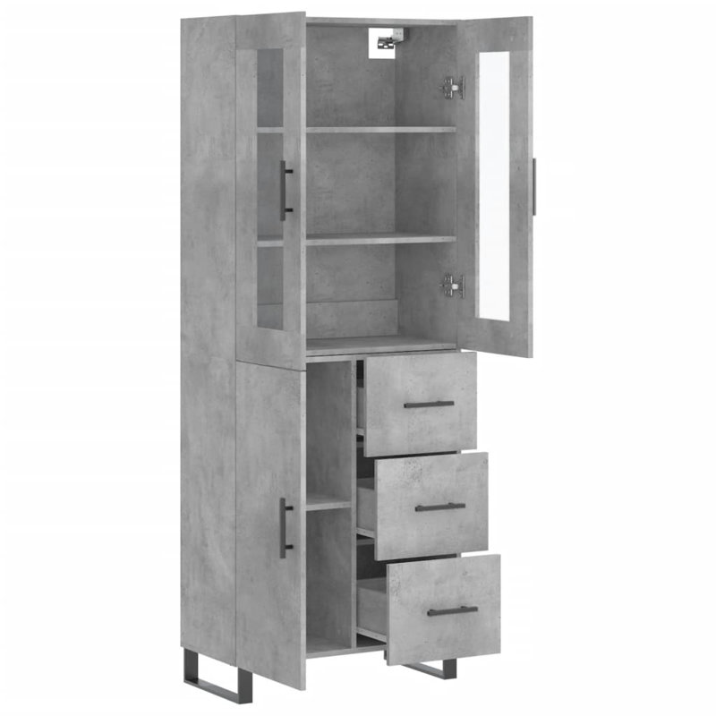 Holenice 69.5cm Sideboard, Concrete Grey