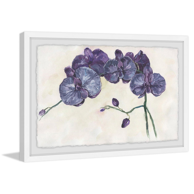 Mauve Orchids - Single Picture Frame Painting, 41 cm H x 61 cm W x 4 cm D