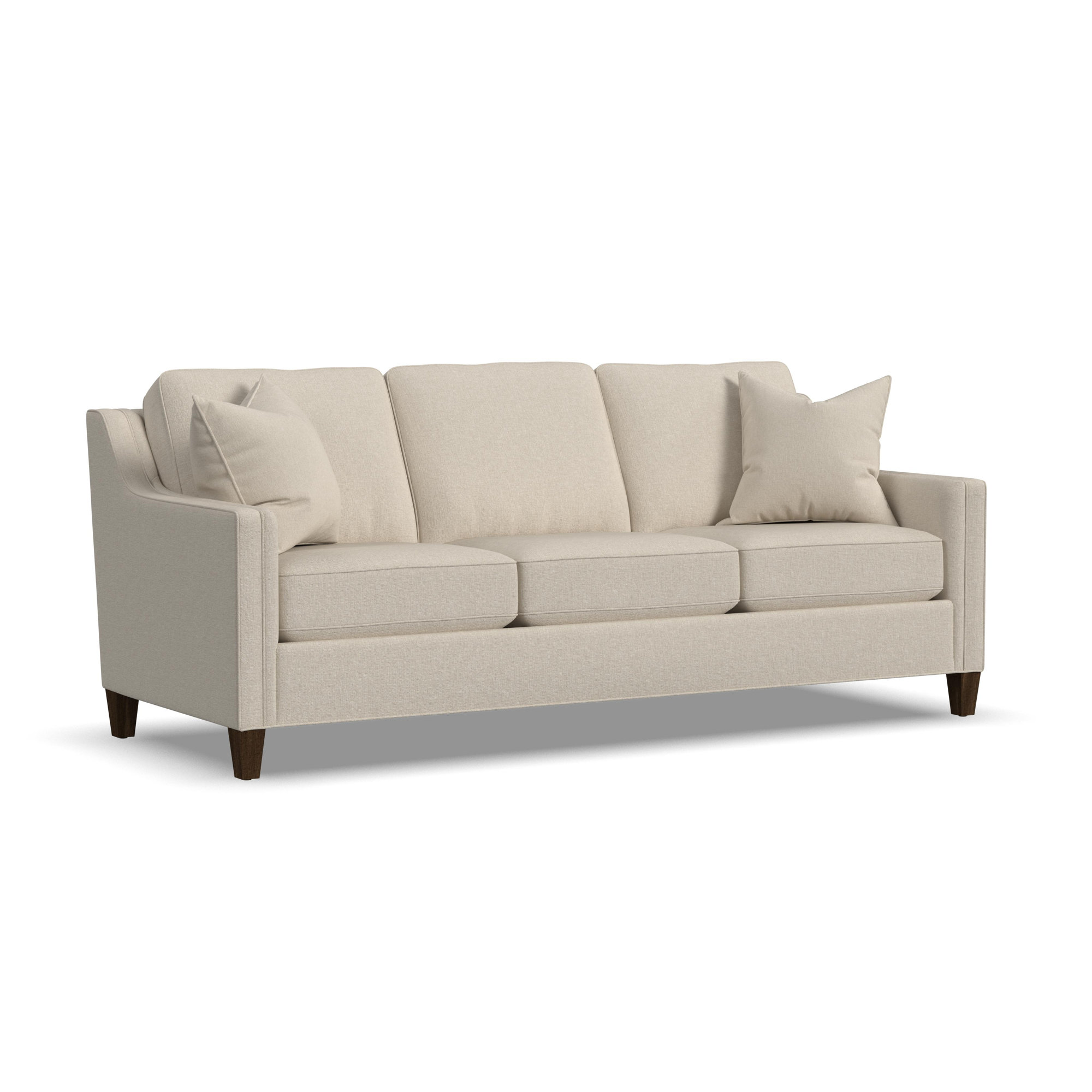 Finnegan Sofa, Vanilla White Polypropylene/Olefin