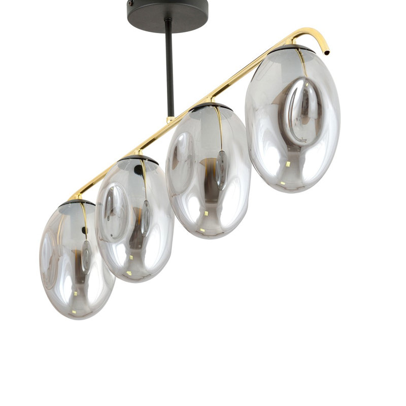 Linndale 4 - Light Kitchen Island Chandelier, Graphite