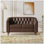 Tahisa 55.5'' Contemporary  Fabric Upholstered Loveseat -1121136567