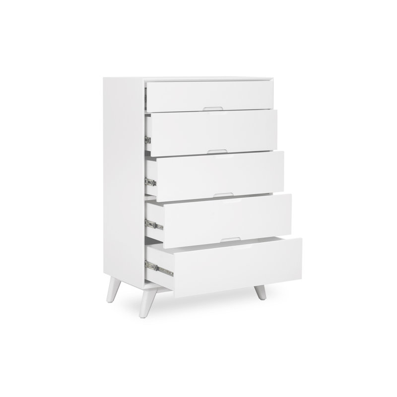Galina 32.25'' W 5 - Drawer Dresser, White