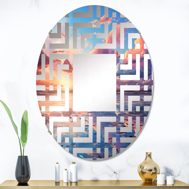 Miroir décoratif Neo Impressionism Infusé, 35,4 po x 23,6 po