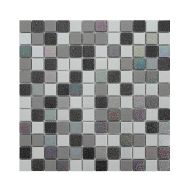 Gaia 0.9" x 0.9" Glass Grid Mosaic Wall & Floor Tile