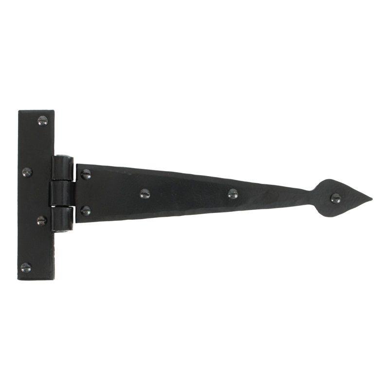 Pair Door Hinges, 12.2cm H x 23cm W x 1.6cm D, Black