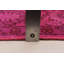 Tapis transitionnel de couleur rose 4 pi 4 po x 7 pi 5 po